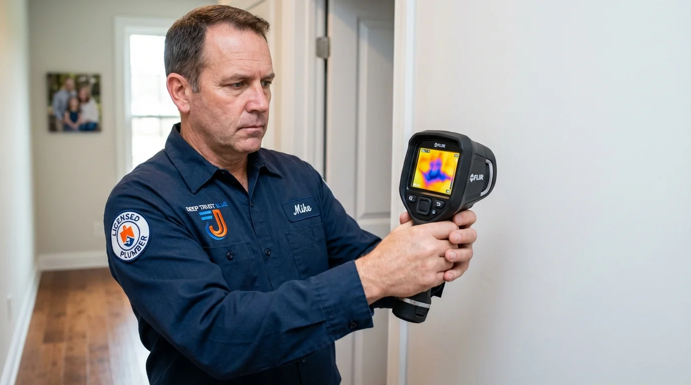 Thermal imaging leak detection by Johns Plumbing LLC in Bison